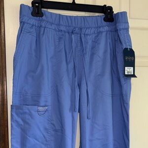Cherokee Blue scrub Pants Relaxed Fit size M Tall